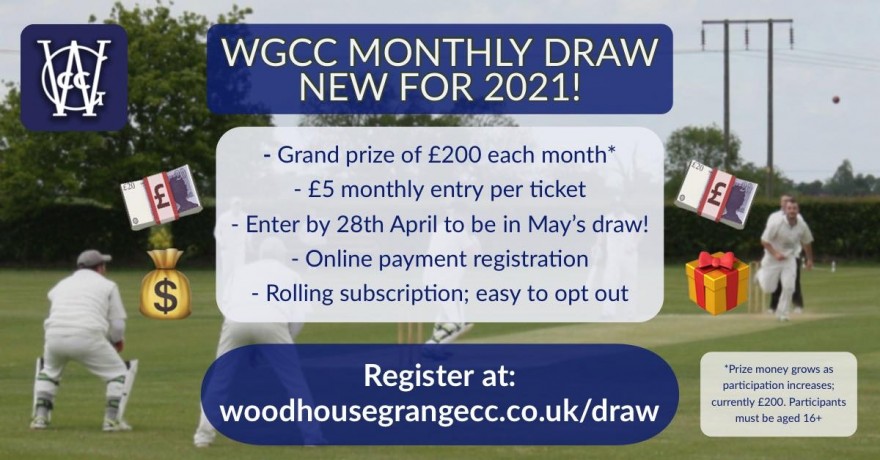 WGCC Monthly Draw Launch Poster